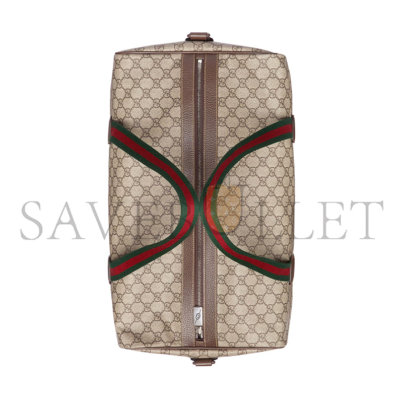 GUCCI MEDIUM DUFFLE BAG WITH WEB 758664 (45.5*29*27cm) GUCCI MEDIUM DUFFLE BAG WITH WEB 758664 (45.5*29*27cm)